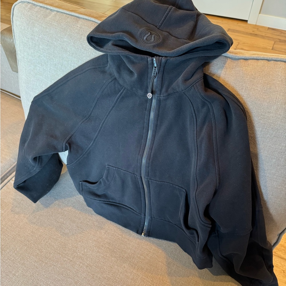 Lululemon oversized full-zip scuba black xs/s! - Picture 3 of 4